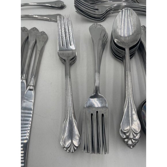 Vintage Revere Flatware Teaspoons Forks Knives Serving Utensils - Picture 2 of 9